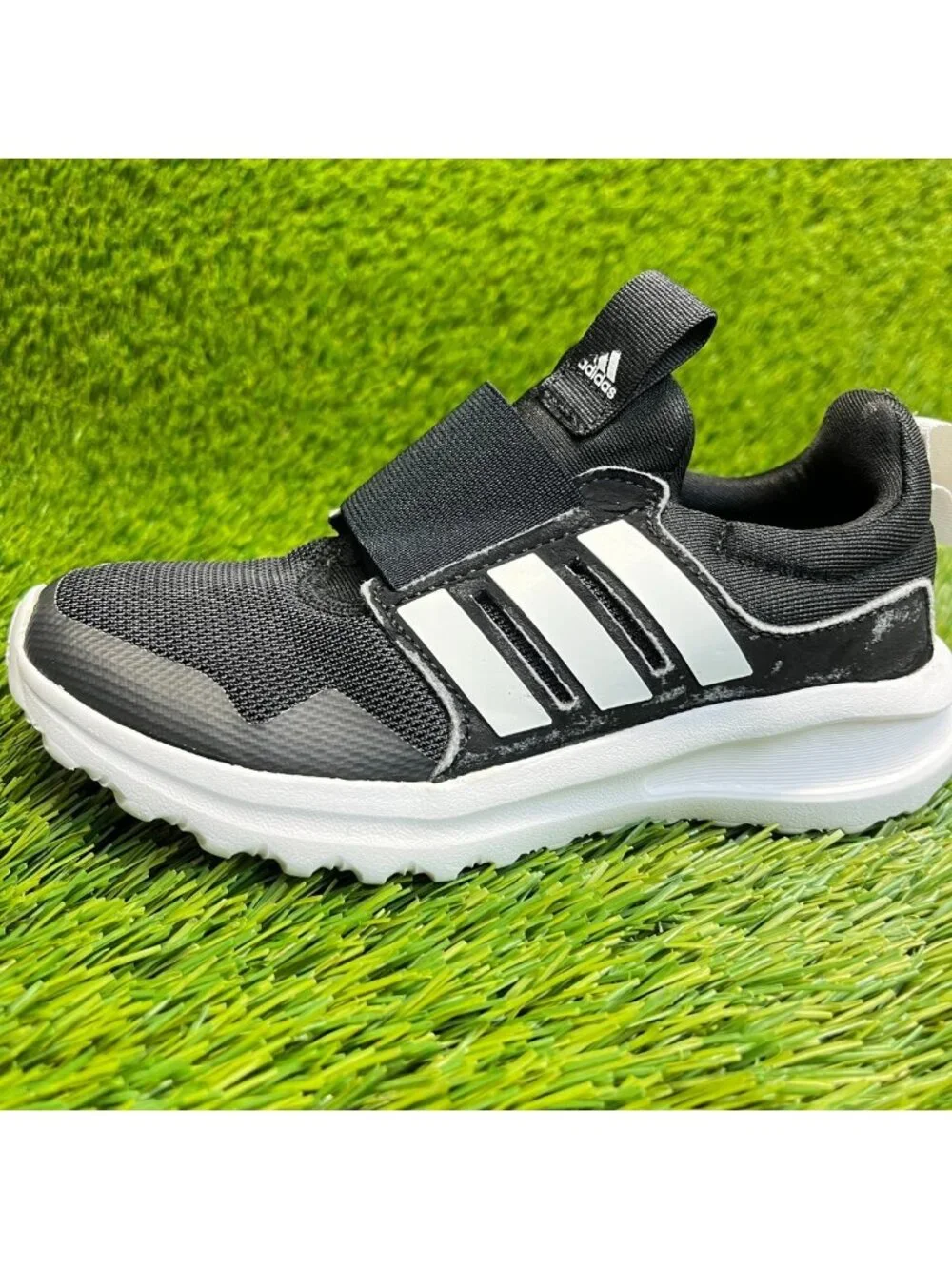Adidas Activeride 2.0 Boys Size 11K Black White Athletic Running Shoes Sneakers